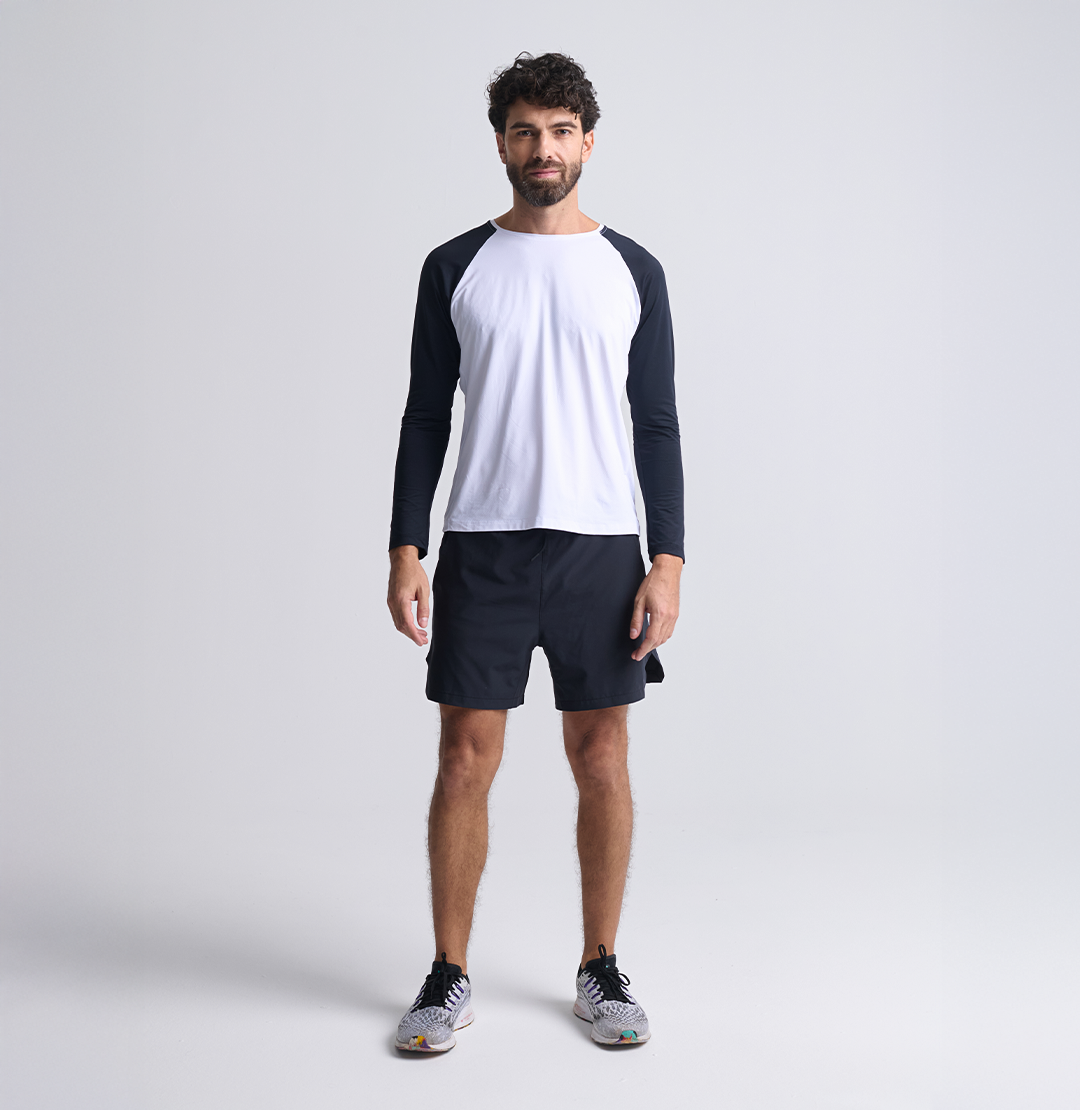 Kit 2x Camiseta Fitness Manga Longa